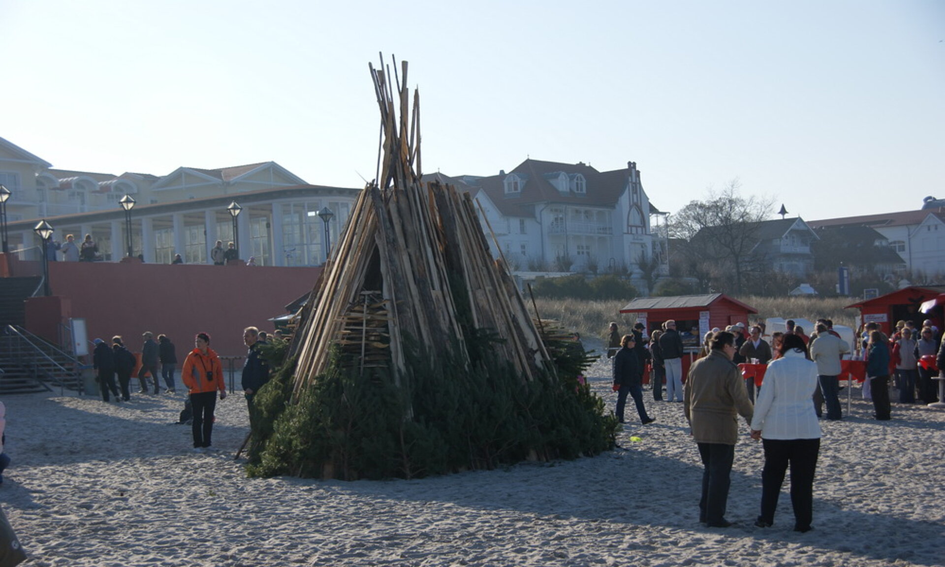 Osterfeuer, Pension Anker, Binz - Rügen
