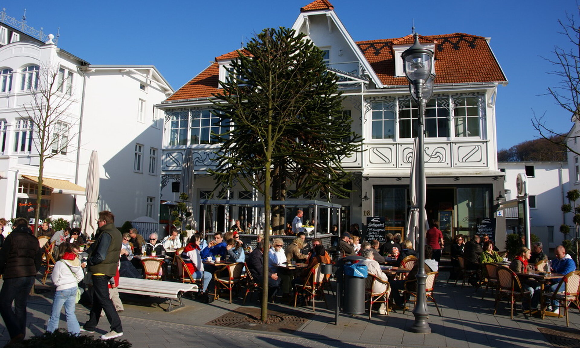 Fußgängerzone Binz, Pension Anker, Binz - Rügen