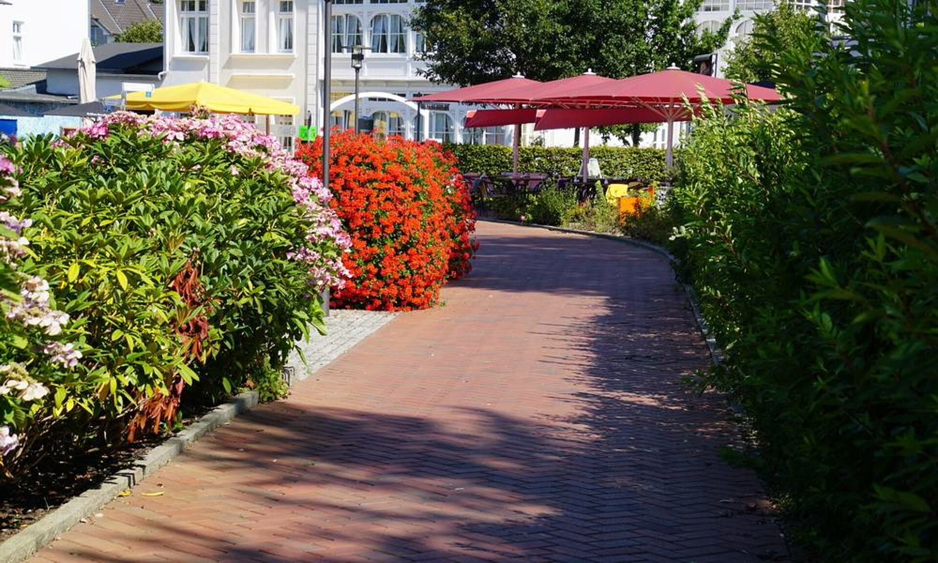 Fußgängerzone Binz, Pension Anker - Rügen