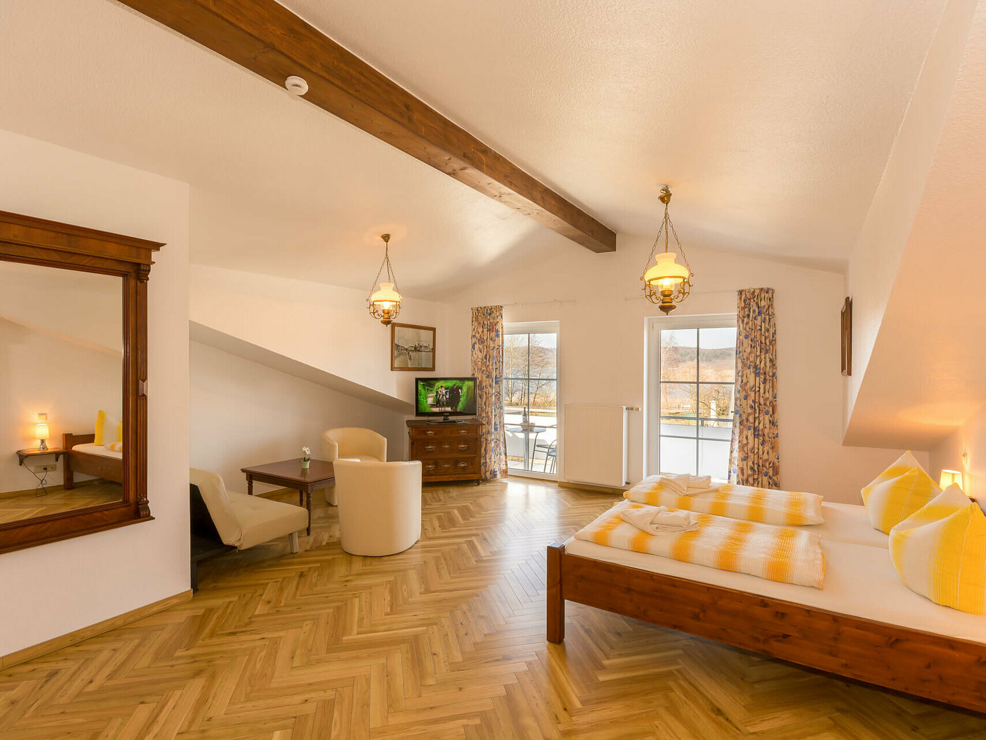 Doppelzimmer-gross / Mehrbettzimmer in Pension ANKER - Rügen, Binz