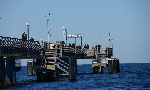 Binzer Seebrücke, Pension Anker, Binz - Rügen Binzer Seebrücke, Pension Anker, Binz - Rügen