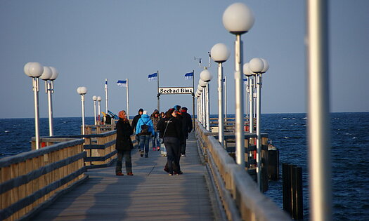 Binzer Seebrücke, Pension Anker, Binz - Rügen Binzer Seebrücke, Pension Anker, Binz - Rügen