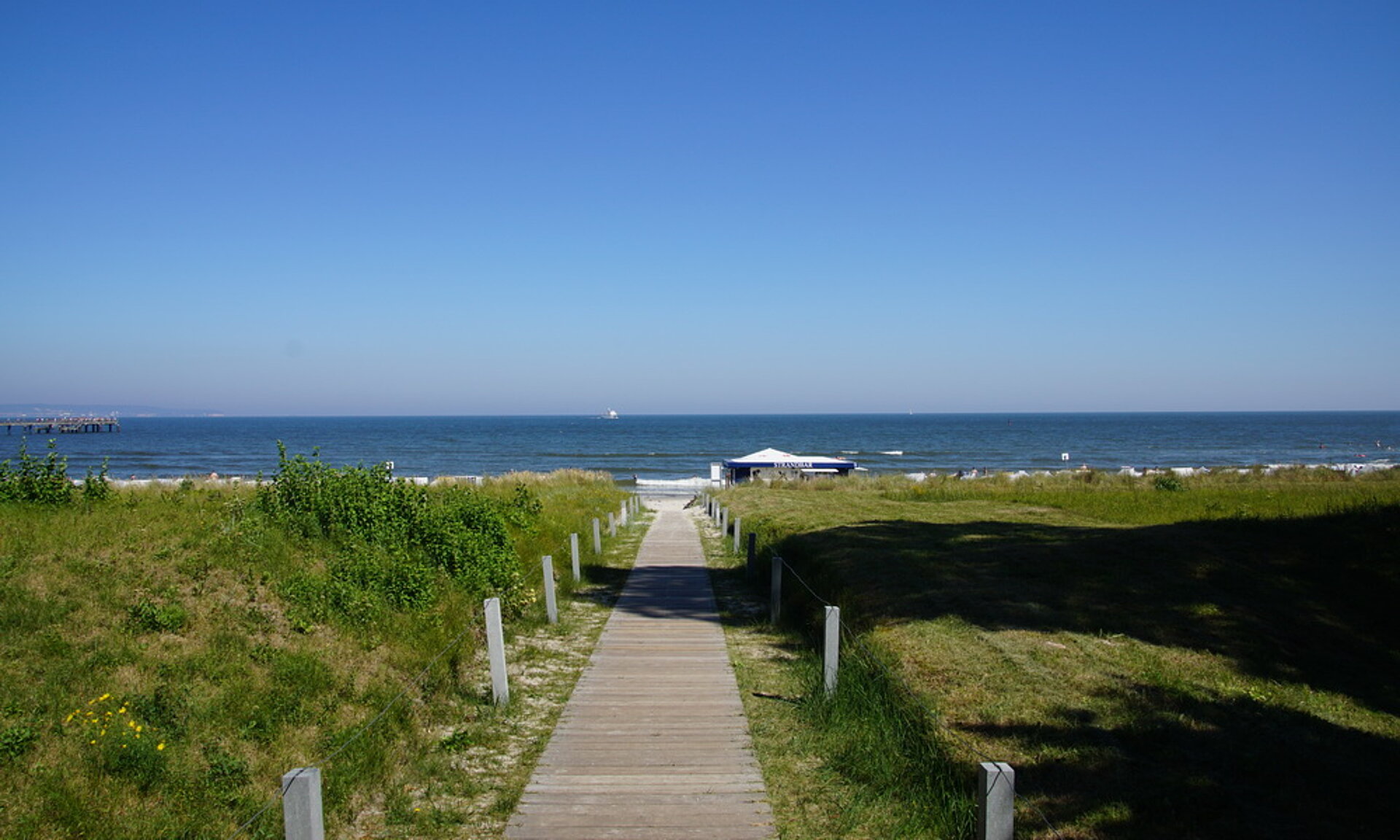 Strandabgang Binzer Strand - Rügen, Pension ANKER
