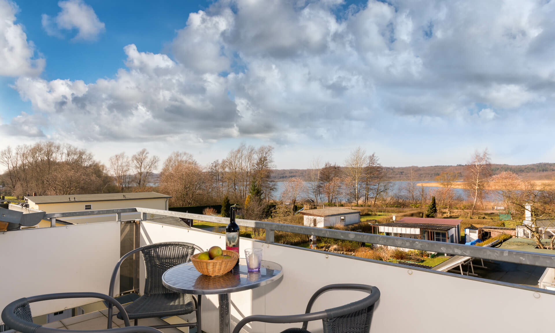 Zimmer-Balkon Pension ANKER mit Blick auf Schmachter See - Rügen, Binz