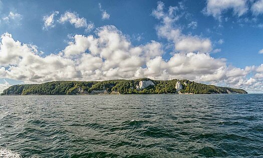 Rügener Kreideküste mit Königsstuhl vom Meer - Pension Anker, Binz