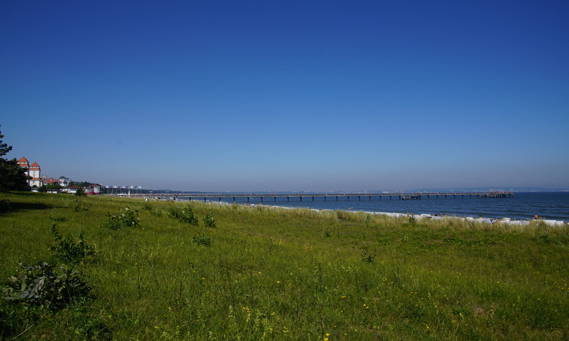 Binzer Seebrücke und Kurhaus - Rügen, Pension ANKER