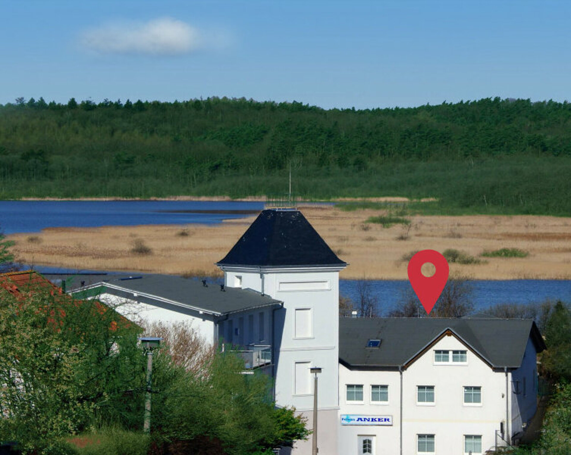 Hausprospekt Pension ANKER mit Frontbild - Rügen, Binz