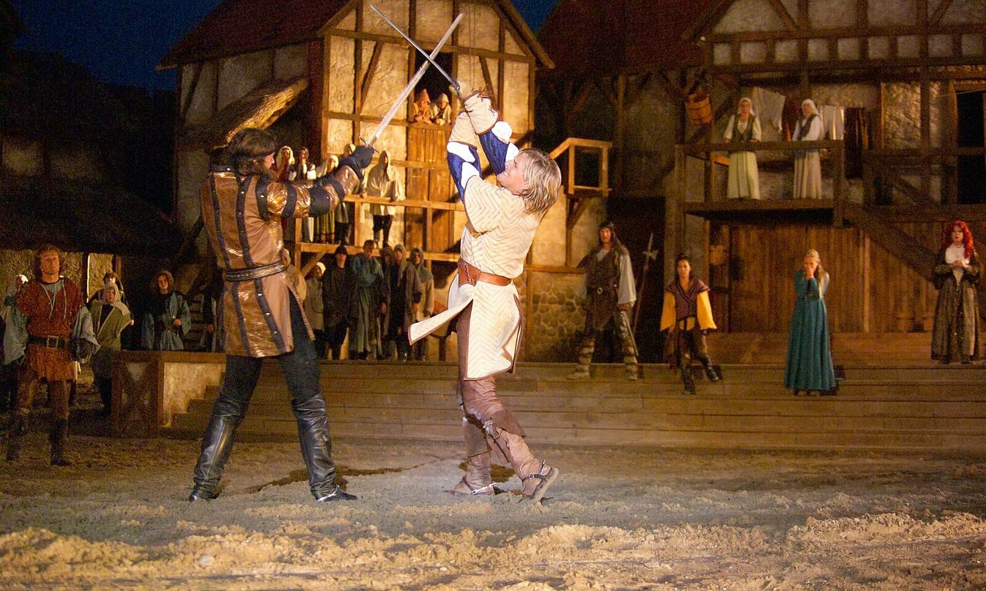 Störtebeker Festspiele mit Schwertkampf der Darsteller - Pension Anker, Rügen