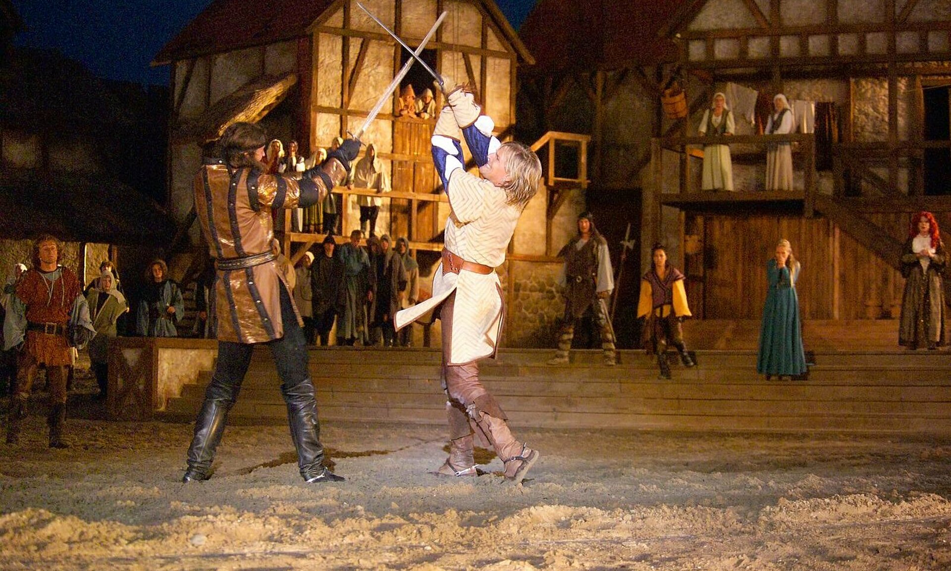 Störtebeker Festspiele mit Schwertkampf der Darsteller - Pension Anker, Rügen