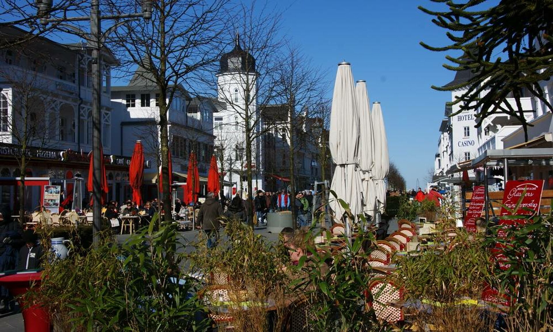 Fußgängerzone Binz, Pension Anker, Binz - Rügen