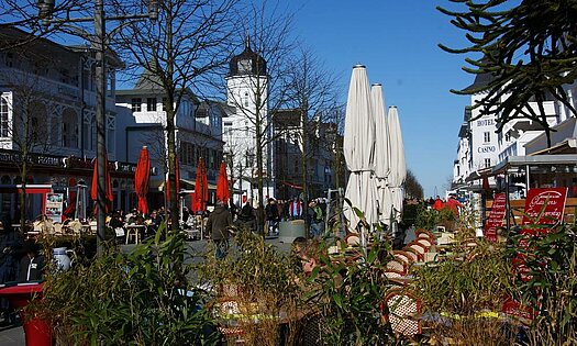 Fußgängerzone Binz, Pension Anker, Binz - Rügen Fußgängerzone Binz, Pension Anker, Binz - Rügen
